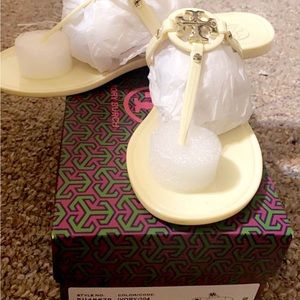 Tory Burch Ivory MINI MILLER JELLY SANDAL